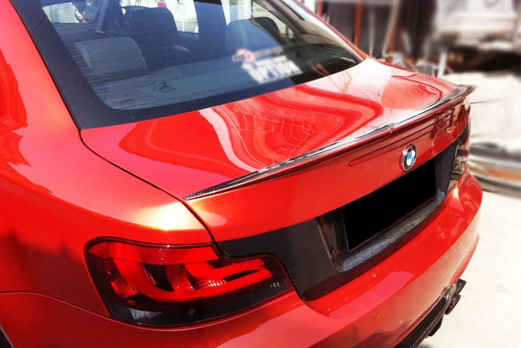 2008-2013 BMW E82 1M Series RZ Style Carbon Fiber Trunk Spoiler